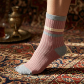 جوراب دوخط رنگی