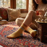 جوراب دوخط رنگی